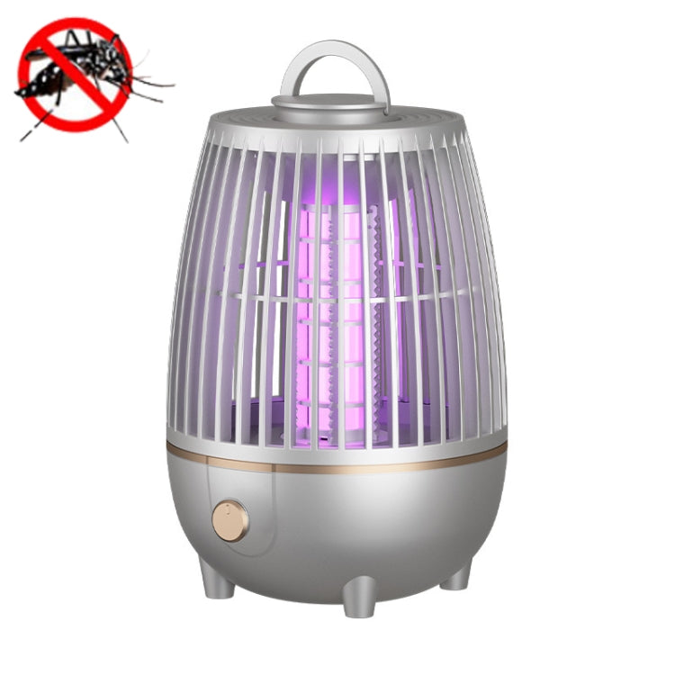 LED Mosquito Killer Lamp Home Photocatalyst USB Mushroom Mosquito Killer(Silver Gray)