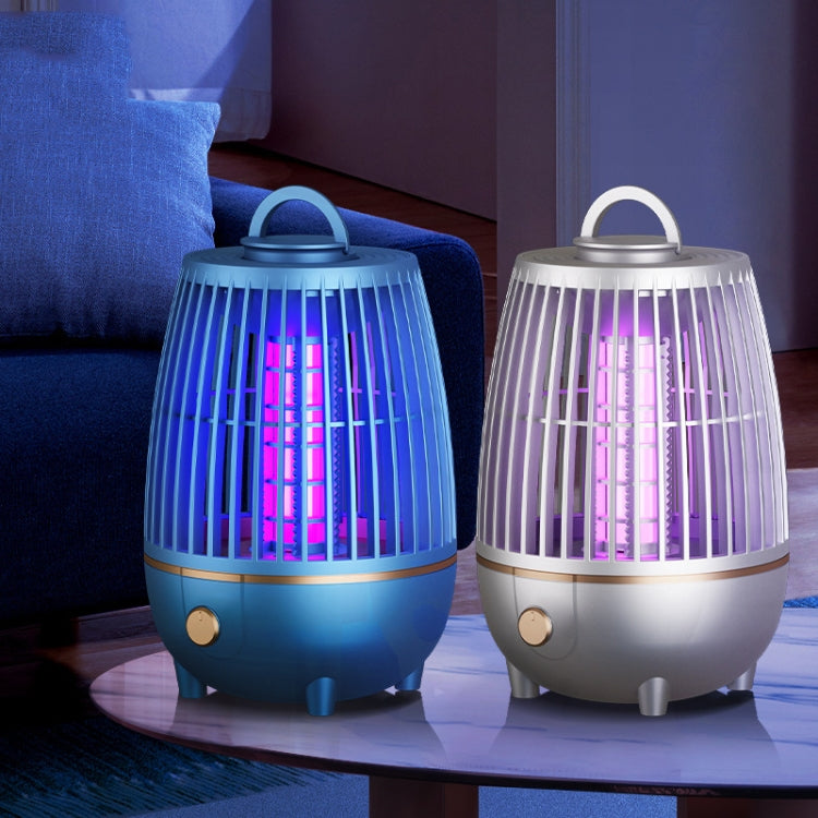 LED Mosquito Killer Lamp Home Photocatalyst USB Mushroom Mosquito Killer(Blue)