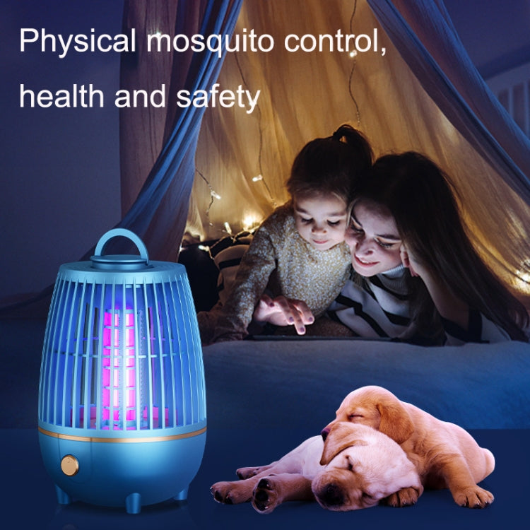 LED Mosquito Killer Lamp Home Photocatalyst USB Mushroom Mosquito Killer(Silver Gray)