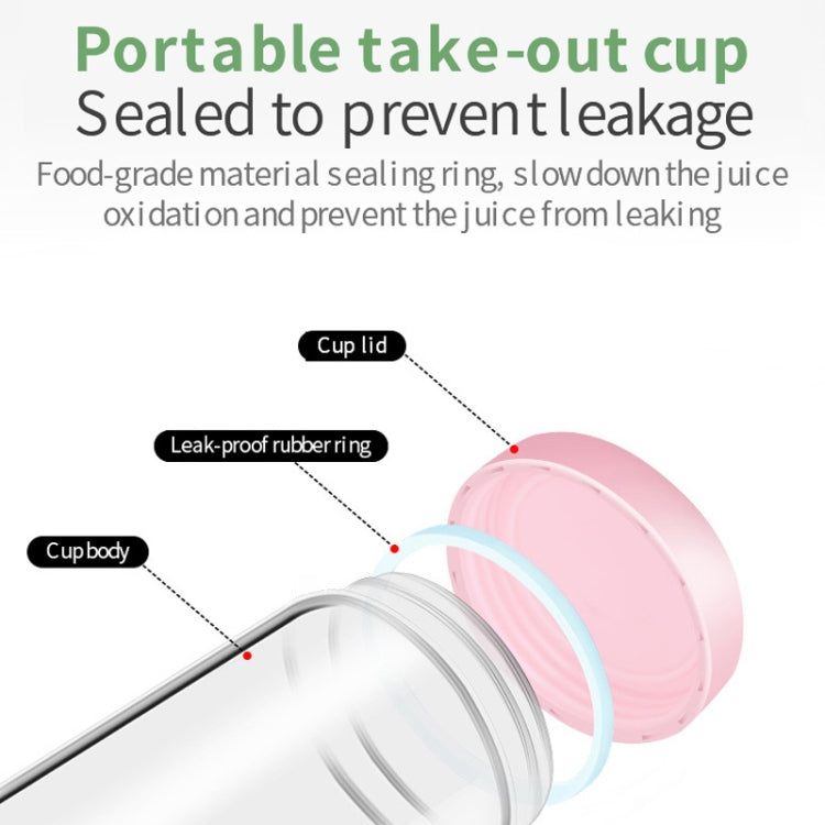Household Fruit Juicer Portable Multi-Function Juice Cup(Ivory White)