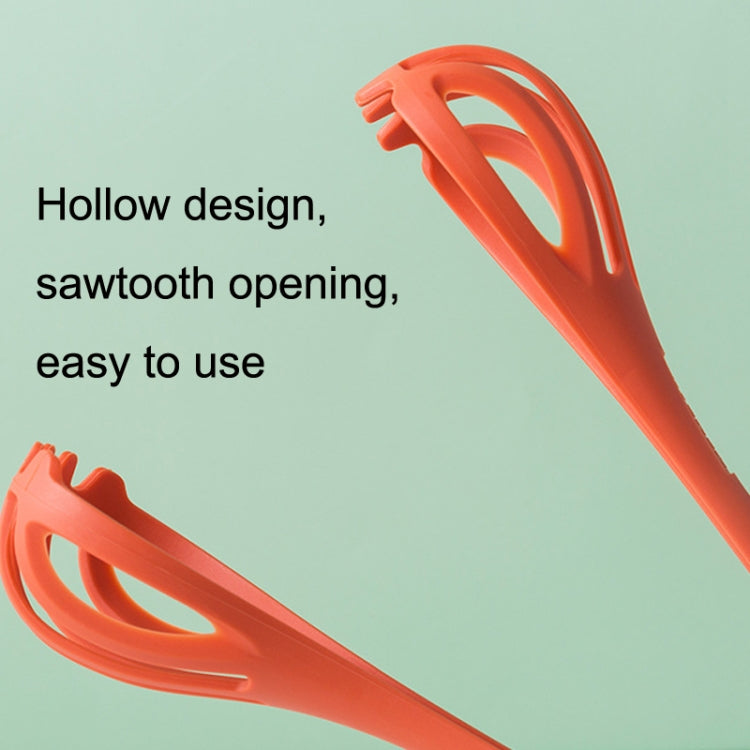 Multi-Purpose Nylon Eggbeater Dual-Use Food Clip Manual Mixer Baking Tool(Green)