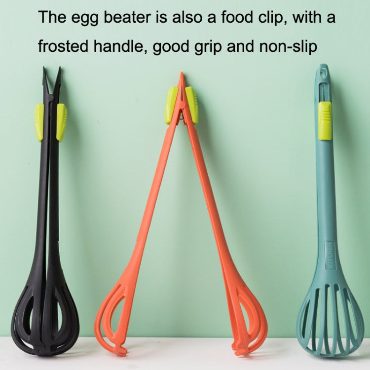 Multi-Purpose Nylon Eggbeater Dual-Use Food Clip Manual Mixer Baking Tool(Green)