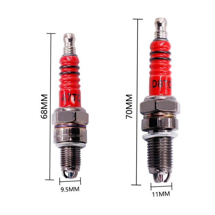Motorcycle Spark Plug 125 150 Pedal Bend Beam Boost Car Universal(D8TC)