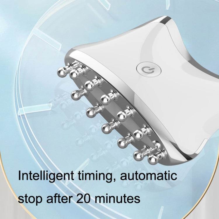 SM-2102 EMS Color Light Meridian Dredging Scraping Massager(White Gold)