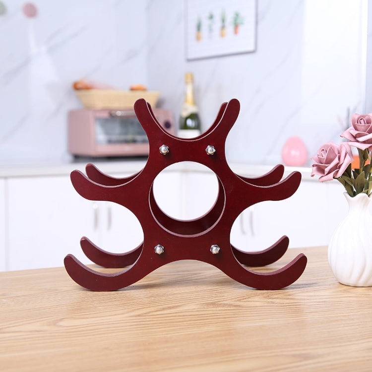 Living Room Bar Wine Rack Decorative Ornaments(Red)