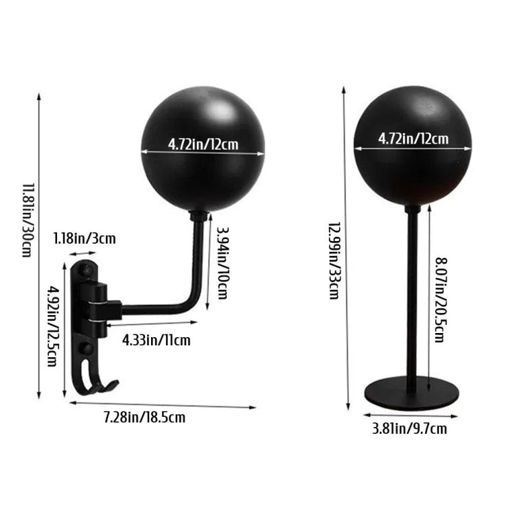 Motorcycle Helmet Rack Hat Storage Rack Suitable for Various Helmets(Wall Mount)