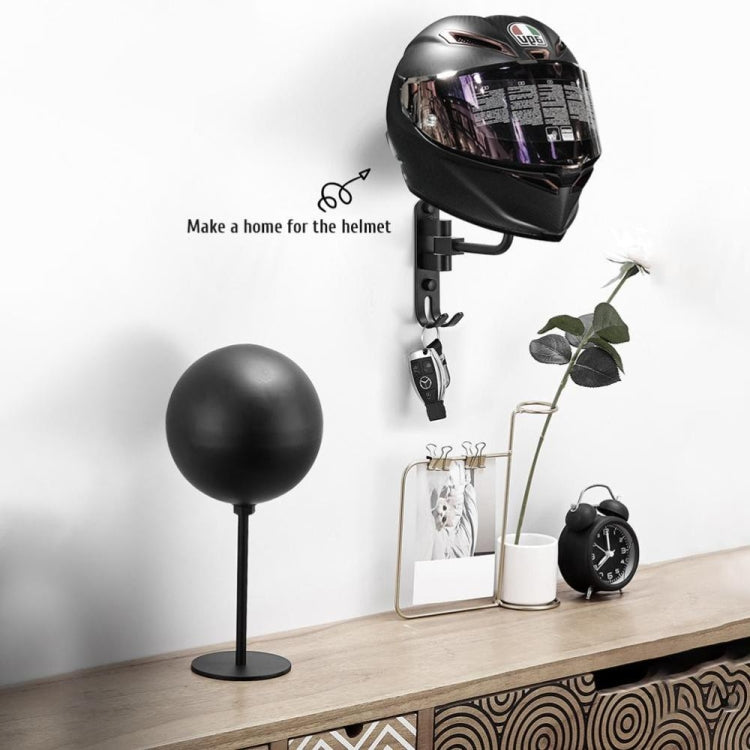 Motorcycle Helmet Rack Hat Storage Rack Suitable for Various Helmets(Wall Mount)