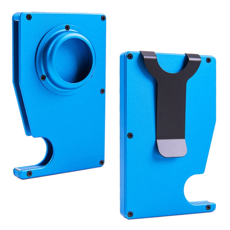 Tracker Card Holder Anti Loss RFID Wallet Card Holder for AirTag(Blue)