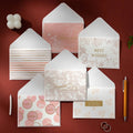 2 Sets Bronzing Mother Day Birthday Card Wishes DIY Envelope Set(6PCS/Set HK030)