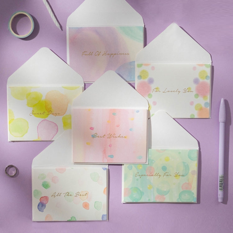 2 Sets Bronzing Mother Day Birthday Card Wishes DIY Envelope Set(6PCS/Set HK037)
