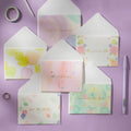 2 Sets Bronzing Mother Day Birthday Card Wishes DIY Envelope Set(6PCS/Set HK037)