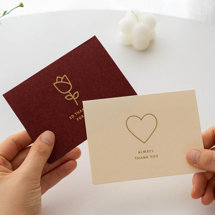 2 Sets Bronzing Mother Day Birthday Card Wishes DIY Envelope Set(6PCS/Set HK036)
