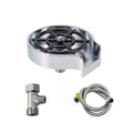 Automatic Faucet High Pressure Spray Washer, Style: Silver+Soft Hose+G1/2 Three-way