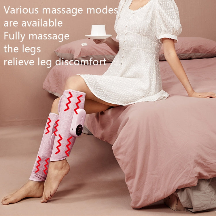 Home Constant Temperature Wireless Leg Massage, Style: Gray Single Hot Compress+Air Pressure+Vibration