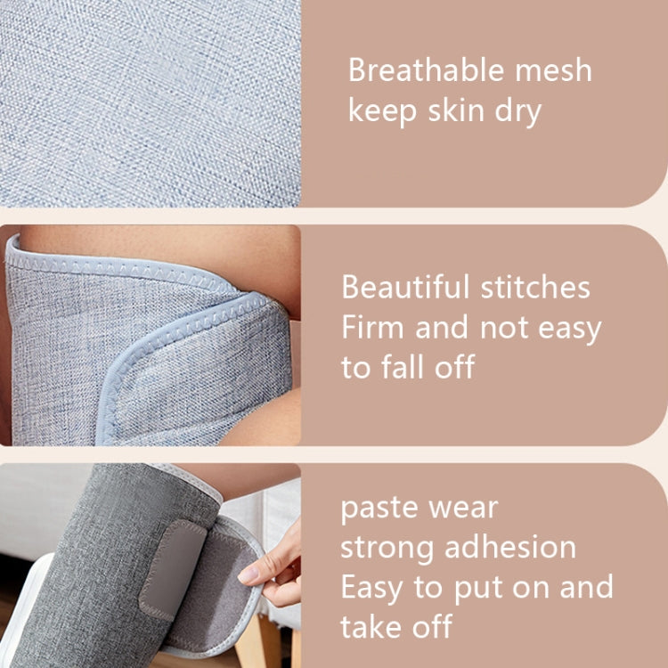 Home Constant Temperature Wireless Leg Massage, Style: Gray Double Hot Compress+Air Pressure+Vibration