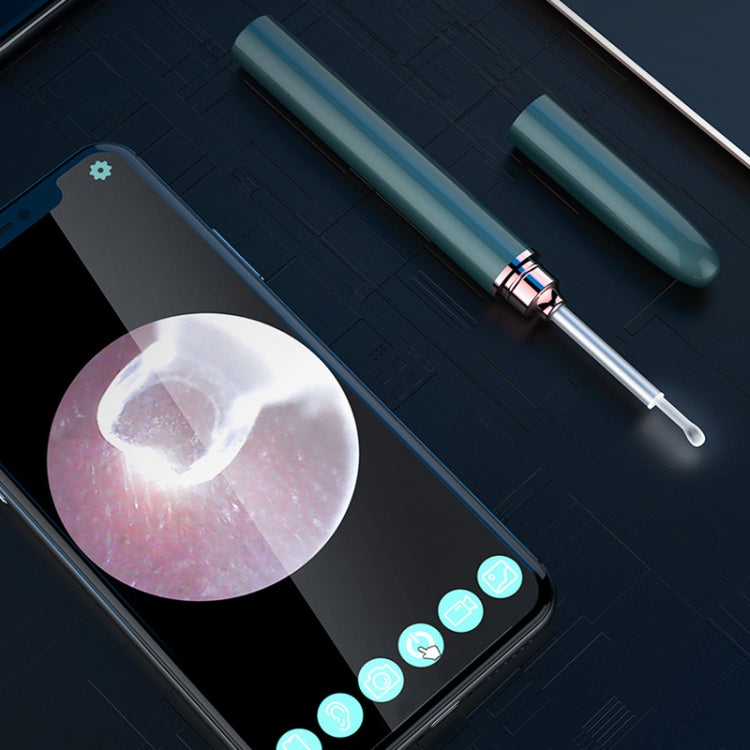 TES02 WIFI High-definition Intelligent Visual Ear Scoop(Dazzling Black)
