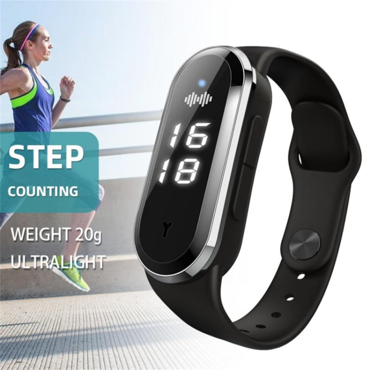 M21  Ultrasonic Mosquito Repellent Bracelet with Step Counter & Clock & Temperature Function(White)