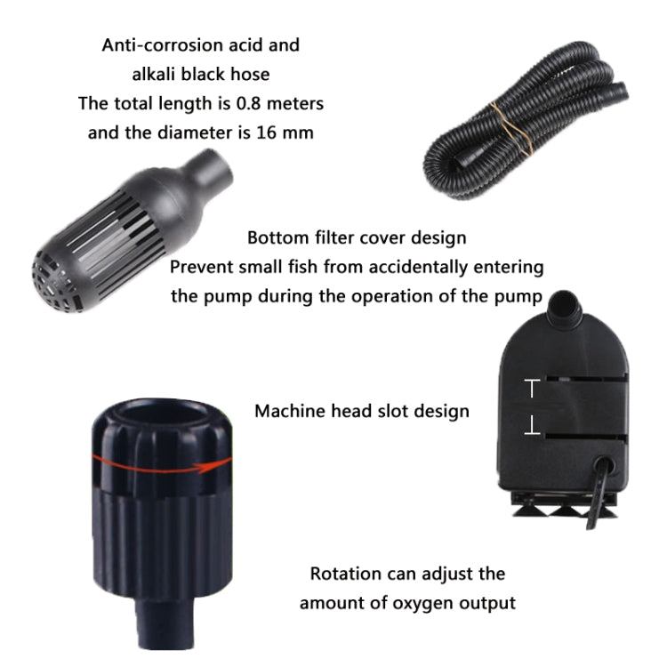 Multifunctional Fish Tank Filter Oxygenation Silent Pump, CN Plug, Specification: JP-900G 20W