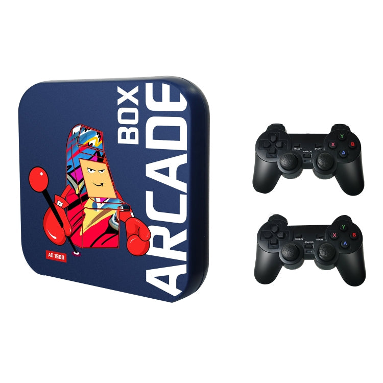 Arcade Box 64G Wireless Video Game Machine Box 4K HD Display For PS1/PSP/N64/DC, EU Plug
