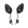 Aluminum Alloy Motorcycle Large-view Rearview Mirror Modification(Black)