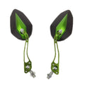 Aluminum Alloy Motorcycle Large-view Rearview Mirror Modification(Green)