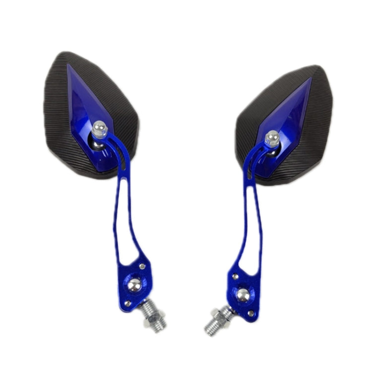 Aluminum Alloy Motorcycle Large-view Rearview Mirror Modification(Blue)
