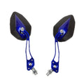 Aluminum Alloy Motorcycle Large-view Rearview Mirror Modification(Blue)