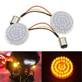 2 PCS Motorcycle LED Signal Steering Lamp For Dyna(Yellow Light 1156 Without Lampshade)