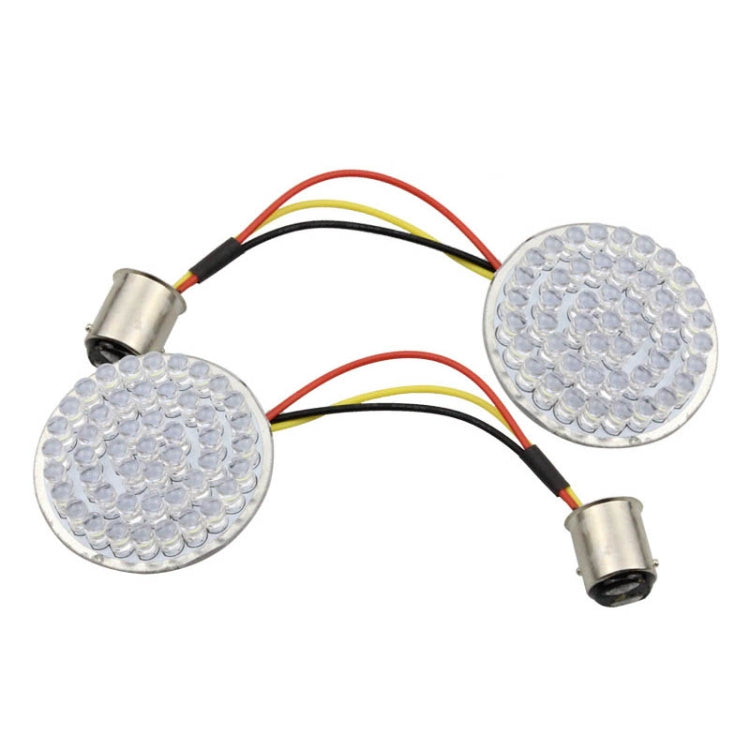 2 PCS Motorcycle LED Signal Steering Lamp For Dyna(White Red Light 1157 Without Lampshade)