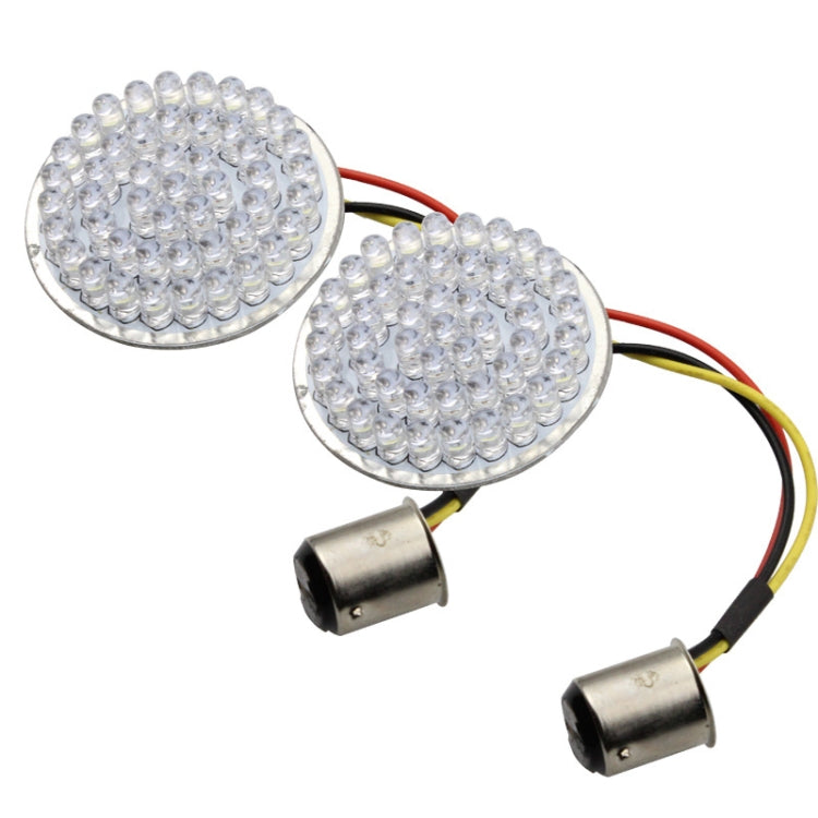 2 PCS Motorcycle LED Signal Steering Lamp For Dyna(White Yellow Light 1157 Without Lampshade)