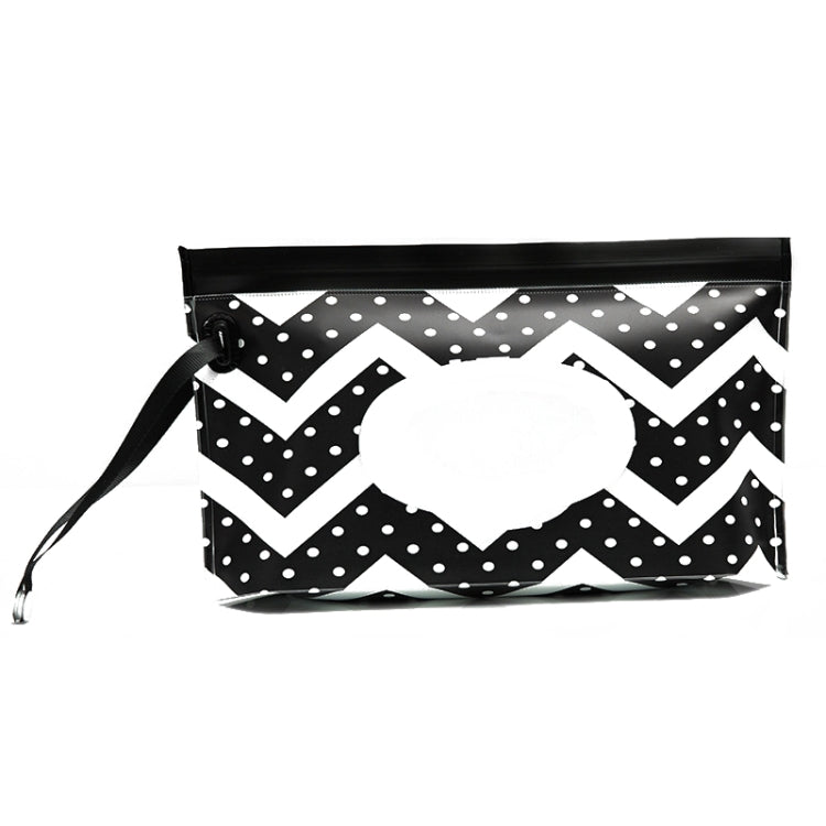 Baby EVA Wet Wipes Bag Portable Flip Removable Sanitary Wet Wipes Bag(Black)