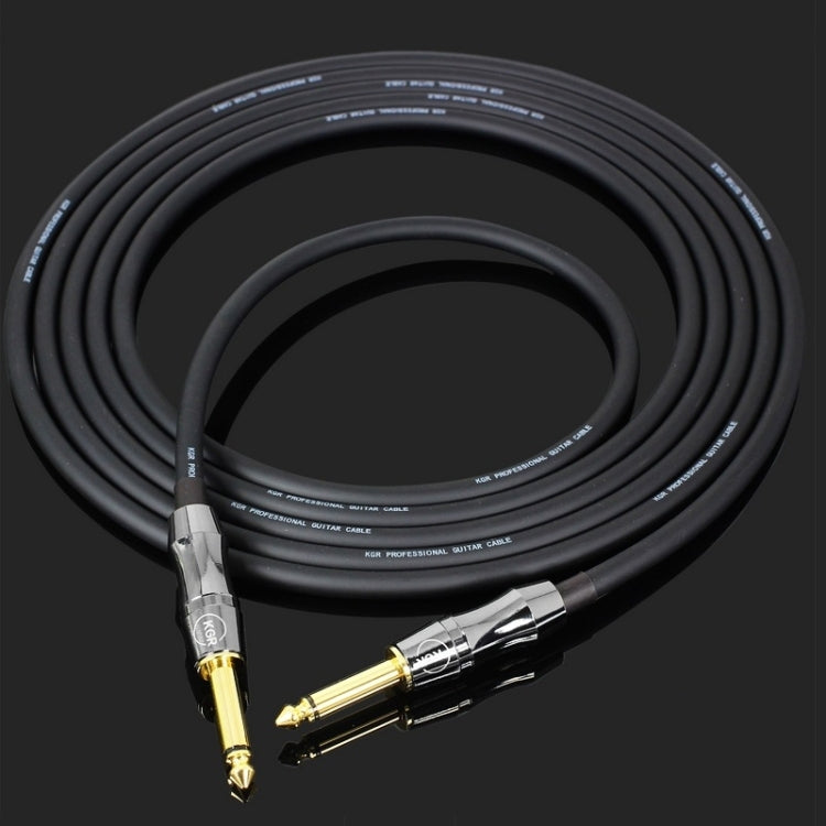 KGR Guitar Cable Keyboard Drum Audio Cable, Specification: 1m(Double Straight  Jack)