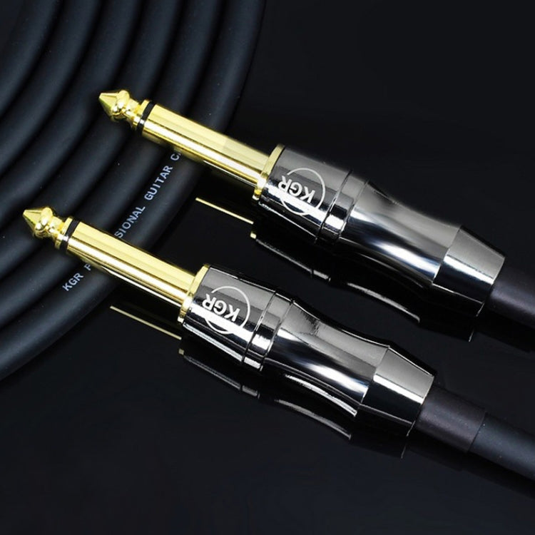 KGR Guitar Cable Keyboard Drum Audio Cable, Specification: 6m(Double Elbow Jack)