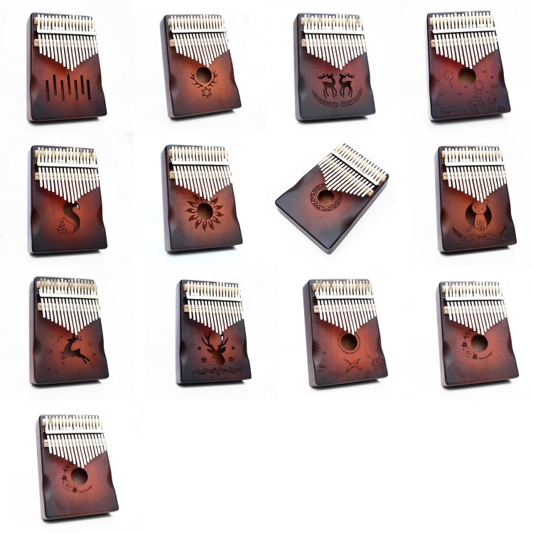 17-tone Radian Design Portable Finger Piano(Forest Party)