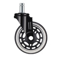 Furniture PU Universal Plug Caster Office Chair Mute Wheel, Size: 2 Inch