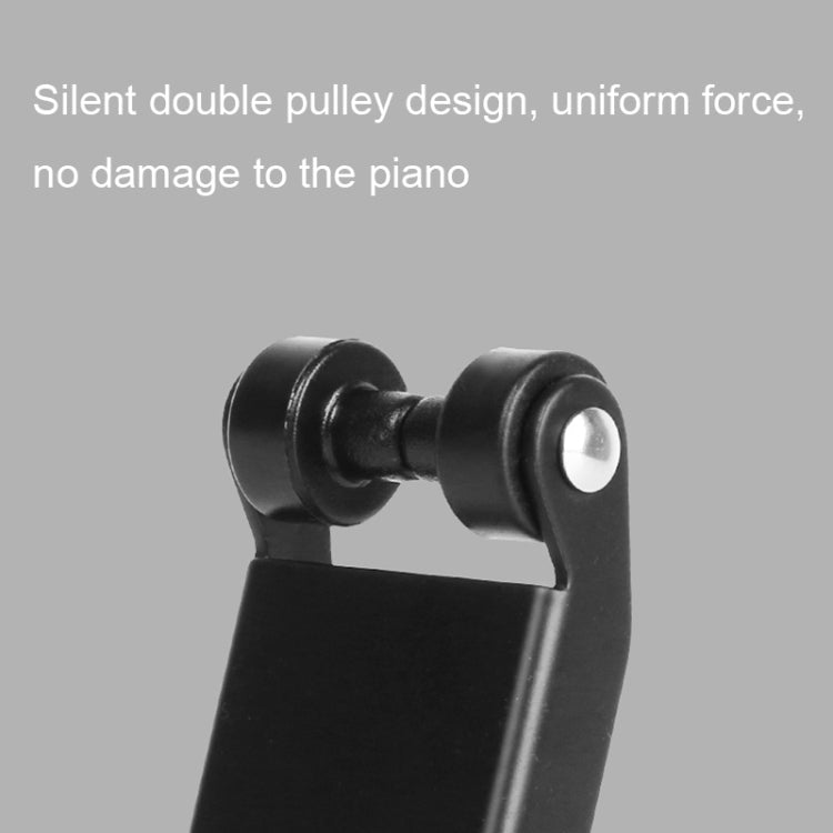 MA003 Alloy Piano Cover Descender Piano Accessories(Silver)