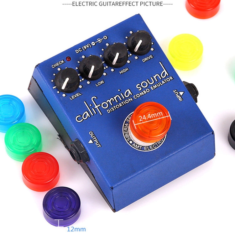 10 PCS JT1808 Electric Guitar Tuner Pedal Cap(Orange)