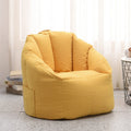 Cotton Lazy Sofa Removable And Washable Cloth Cover(Lemon Yellow)