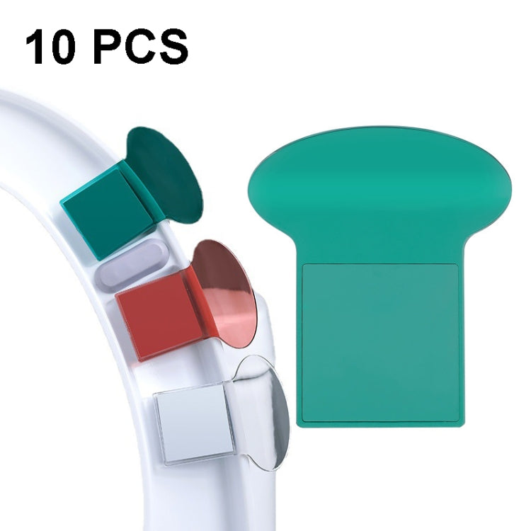 10 PCS Toilet Lid Lifter Convenient Toilet Lid Handle(Green)