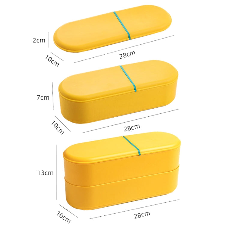 Household Battery Storage Box Data Cable Charger Storage Organizer Box, Color: Blue Single Layer