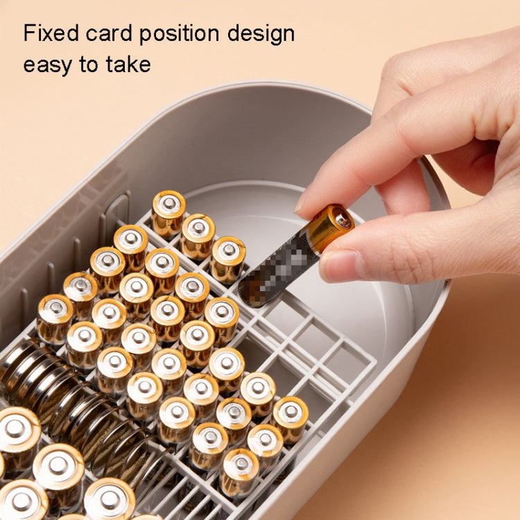 Household Battery Storage Box Data Cable Charger Storage Organizer Box, Color: Blue Single Layer
