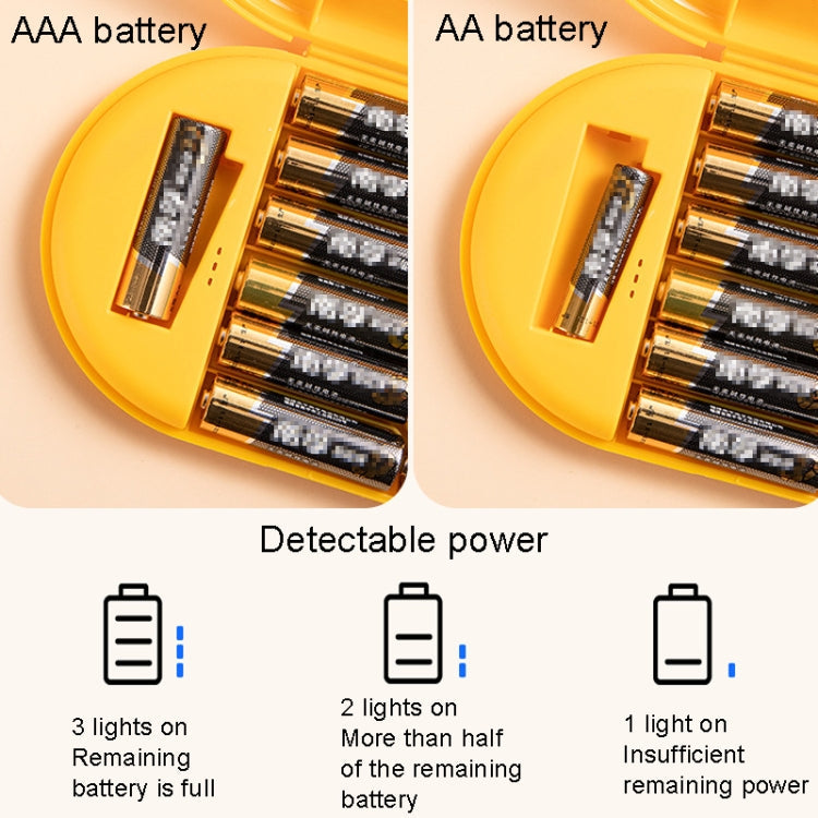 Household Battery Storage Box Data Cable Charger Storage Organizer Box, Color: Blue Single Layer