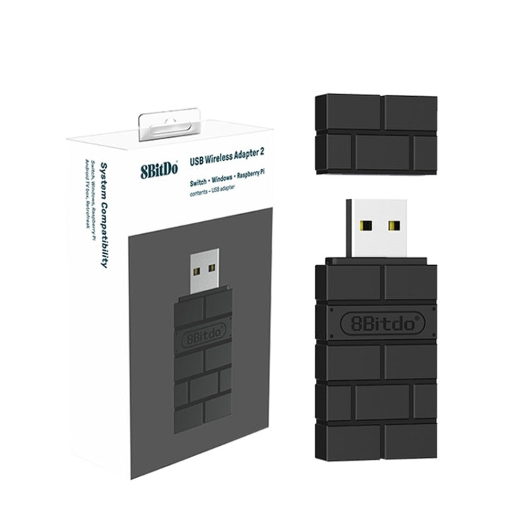 8BitDo USB Wireless Receiver Handle Switch  For PS5/PS4(Black)