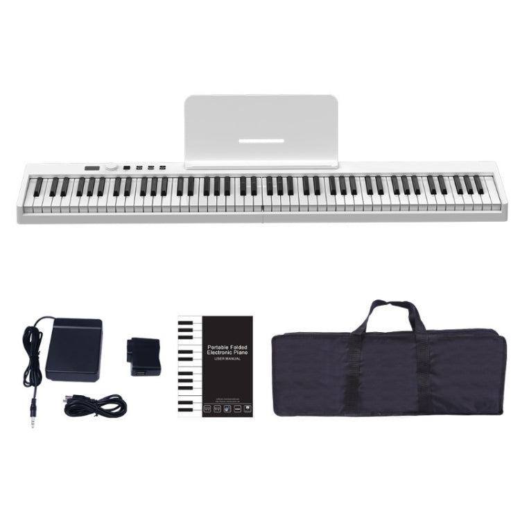 88-Key Portable Smart Folding Electric Piano, EU Plug(PJ88C Black)