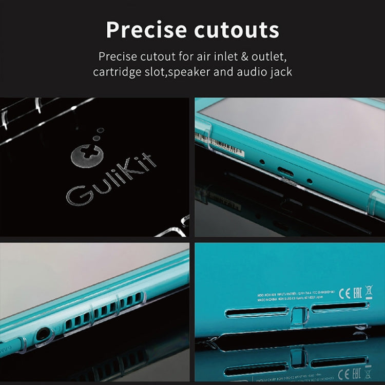 Gulikit NS16 Game Console Transparent Crystal Protective Case For Switch Lite(Transparent)