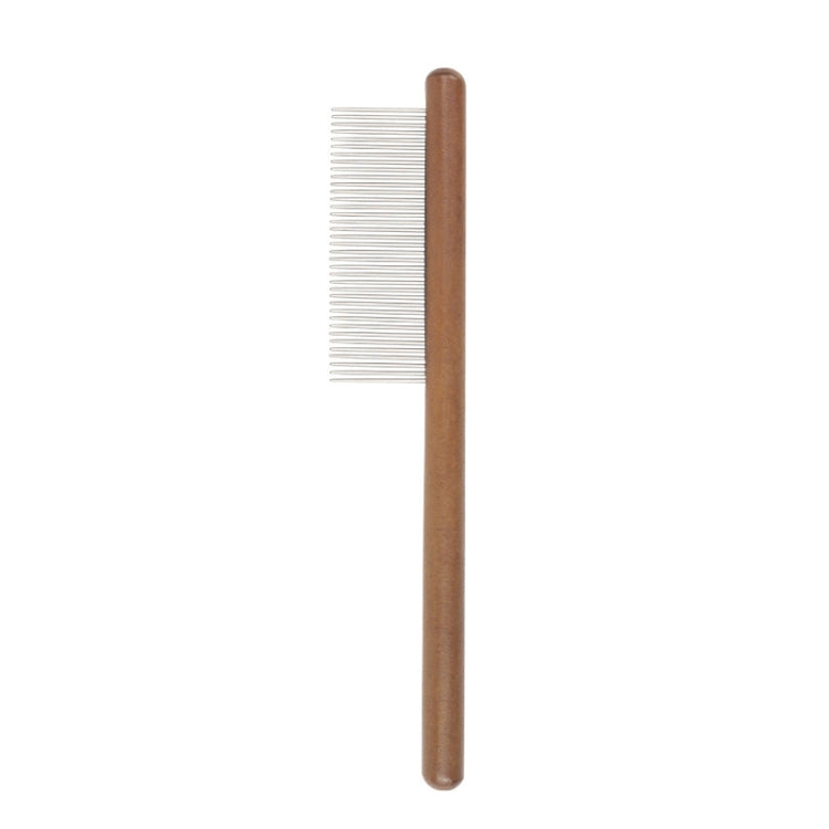 Cat Dog Solid Wood Comb For Removing Floating Hair Pet Cleaning Grooming Flea Comb(F)