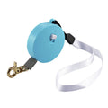 Automatic Telescopic Dog Traction Rope Small Pet Retractor(Round Blue)