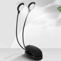 GQ011001 Double-pole 8LED Lamp Bead Music Stand Light(Battery Model+USB)
