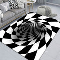 3D Geometric Stereo Trap Vision Living Room Bedroom Carpet, Size: 60x90cm(Rectangular Vision G)