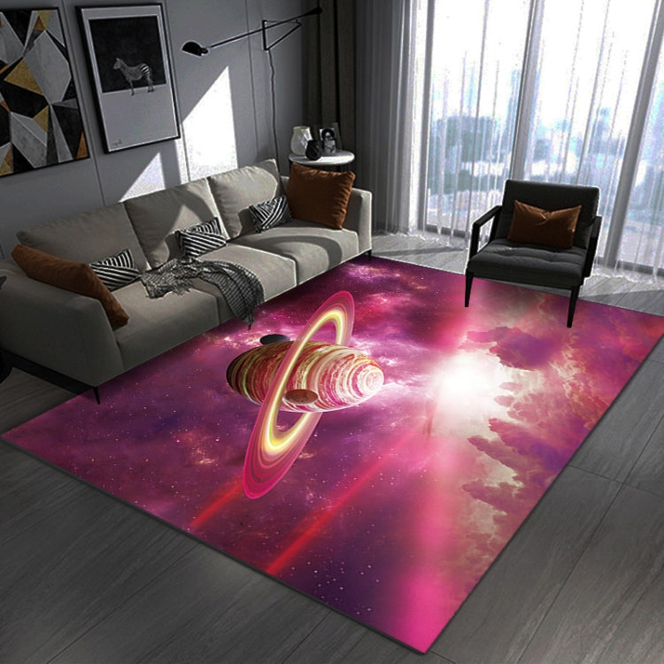 3D Visual Cartoon Cosmic Planet Living Room Carpet, Size: 40x60cm(RZ Cosmic Planet 10)